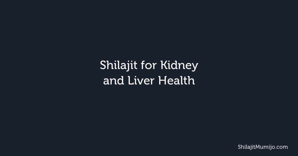 Shilajit for Kidney and Liver Health: Safety, Detox, and What Research Shows