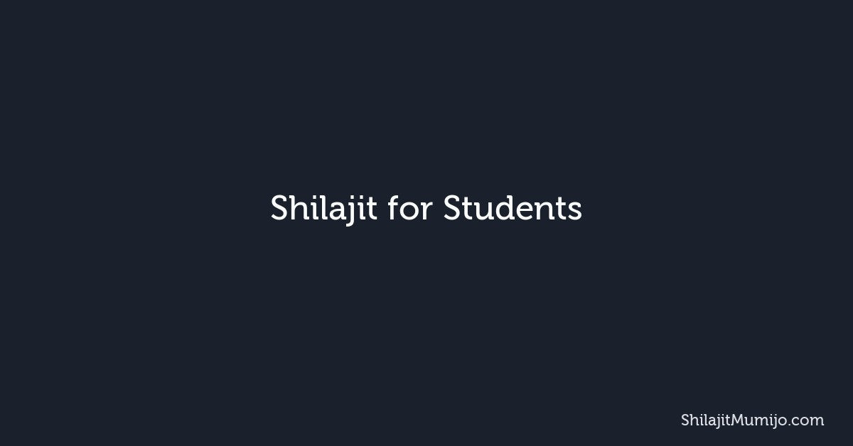 Shilajit for Students: Focus, Exams, and Study Performance